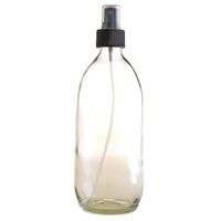 Essentially Natural Clear Glass Bottle with Atomiser Spray